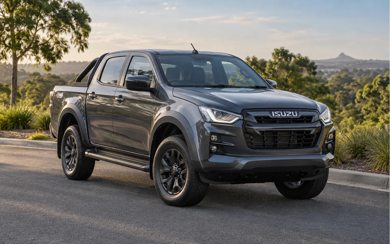 Editorial image of an Isuzu D-MAX in a South East Queensland setting