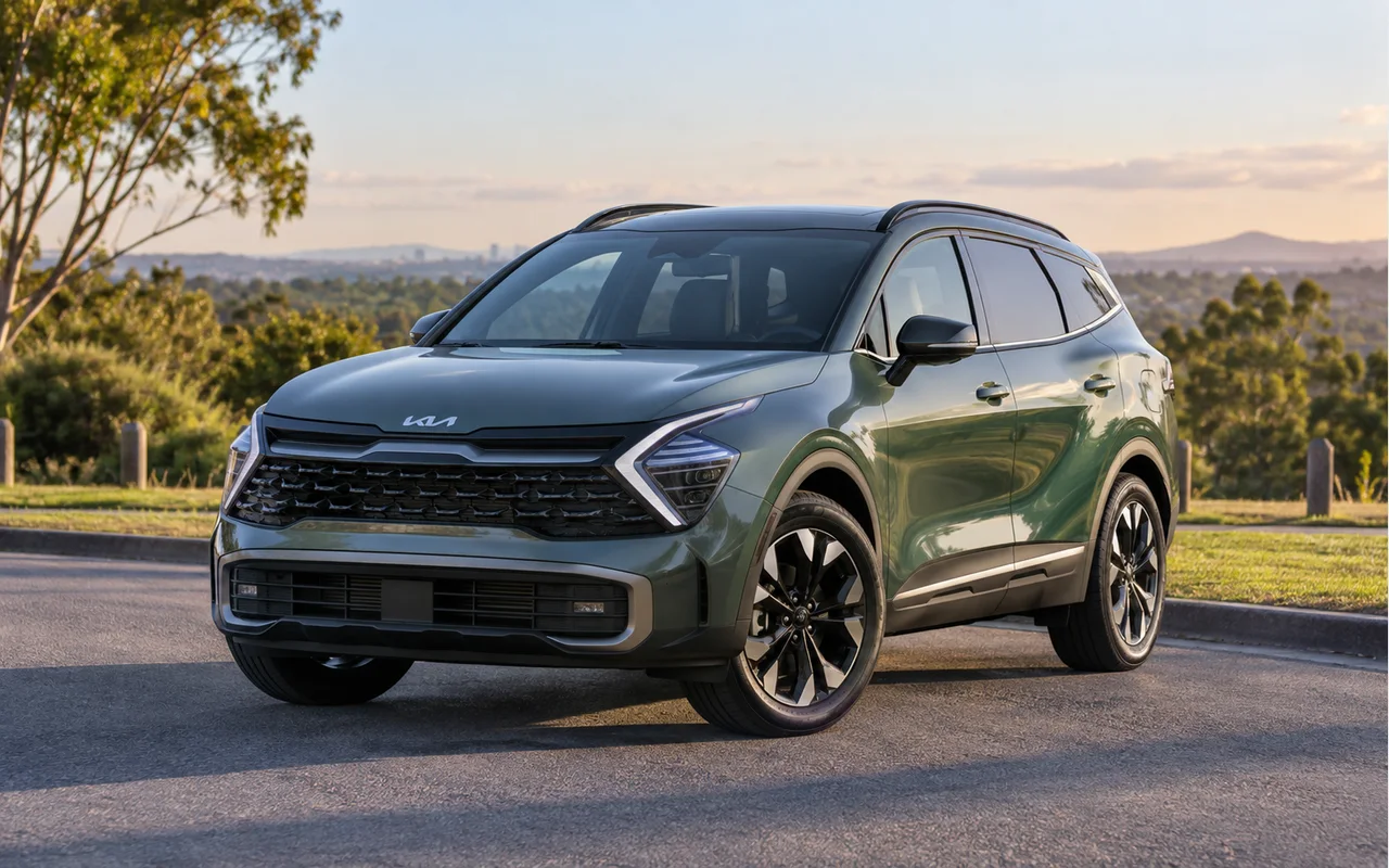 Editorial image of a Kia Sportage in a South East Queensland setting