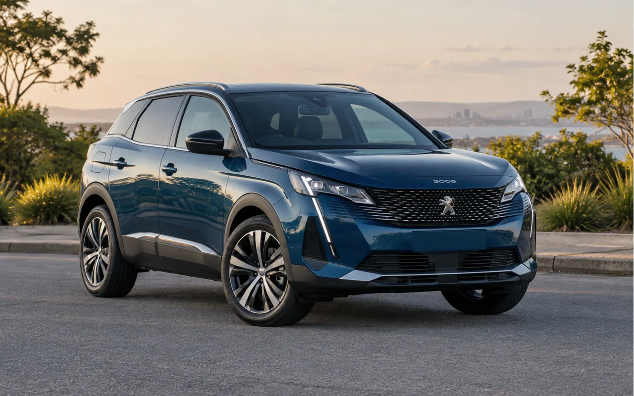 Editorial image of a Peugeot 3008 in a South East Queensland setting