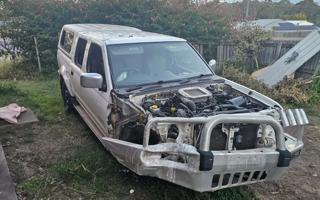 Silver Nissan Navara previously purchased by AK Cash for Cars