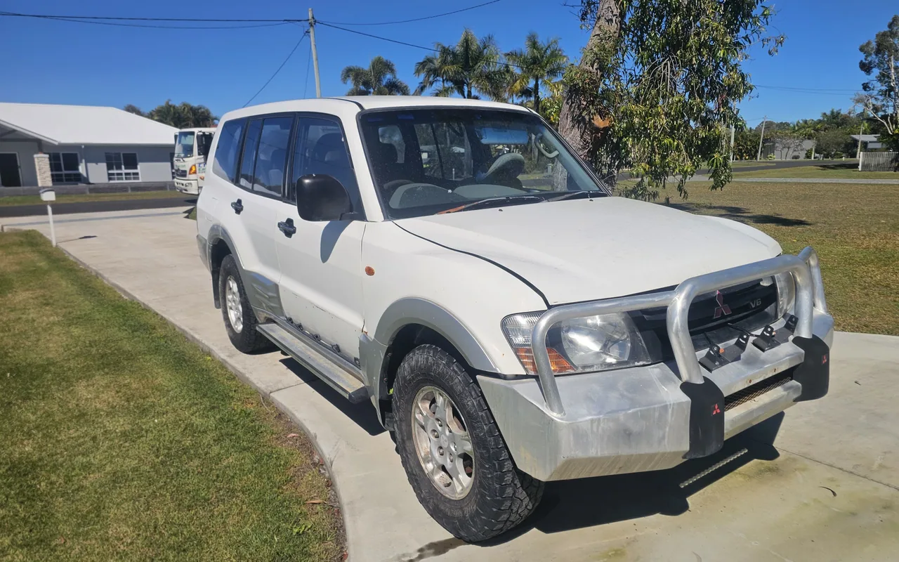 White Mitsubishi Pajero from the AK Cash for Cars purchase collection